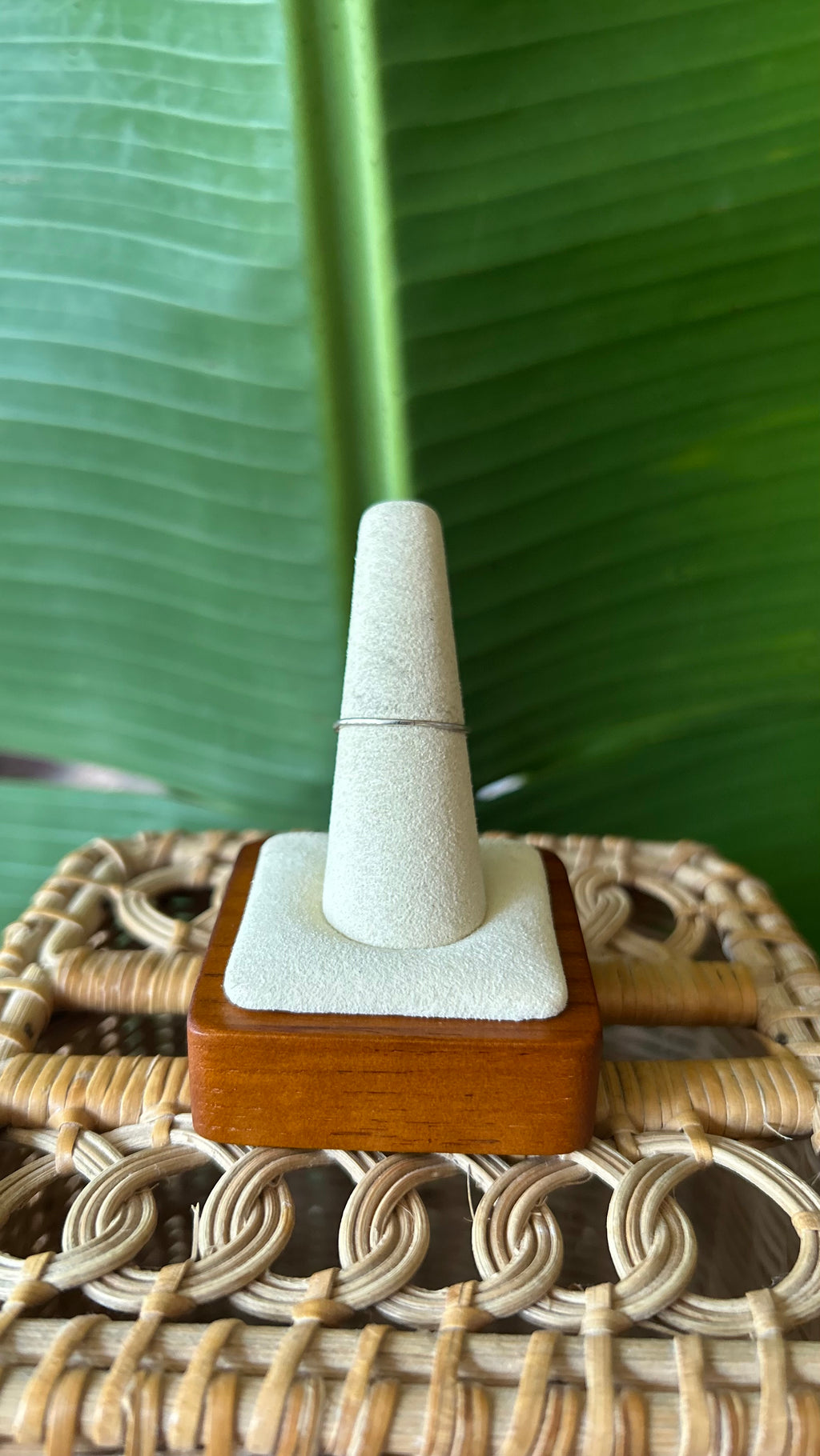 Hamsa Crystal silver ring