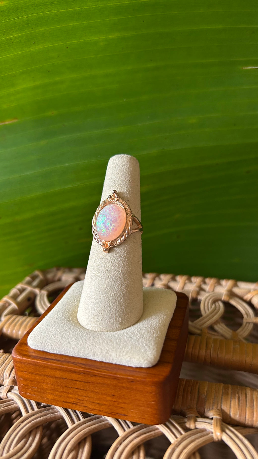 Opal princess ring