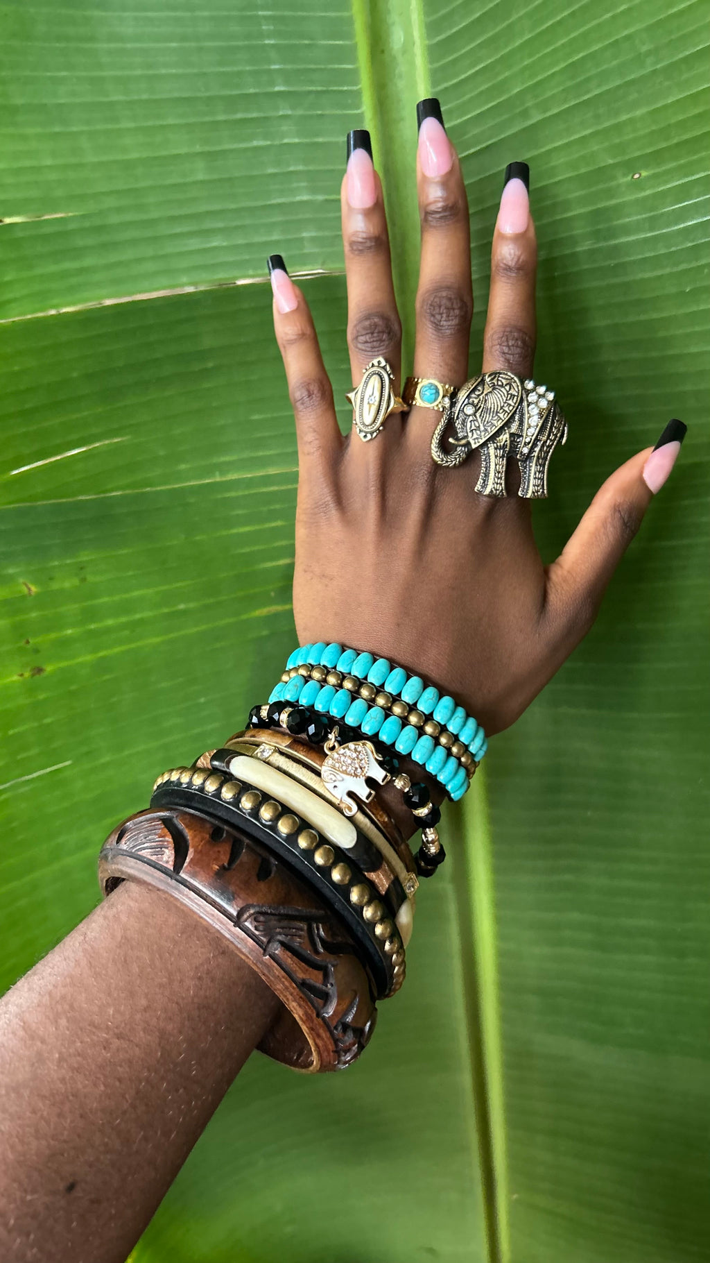 Elephant of the Isles Bangle stack