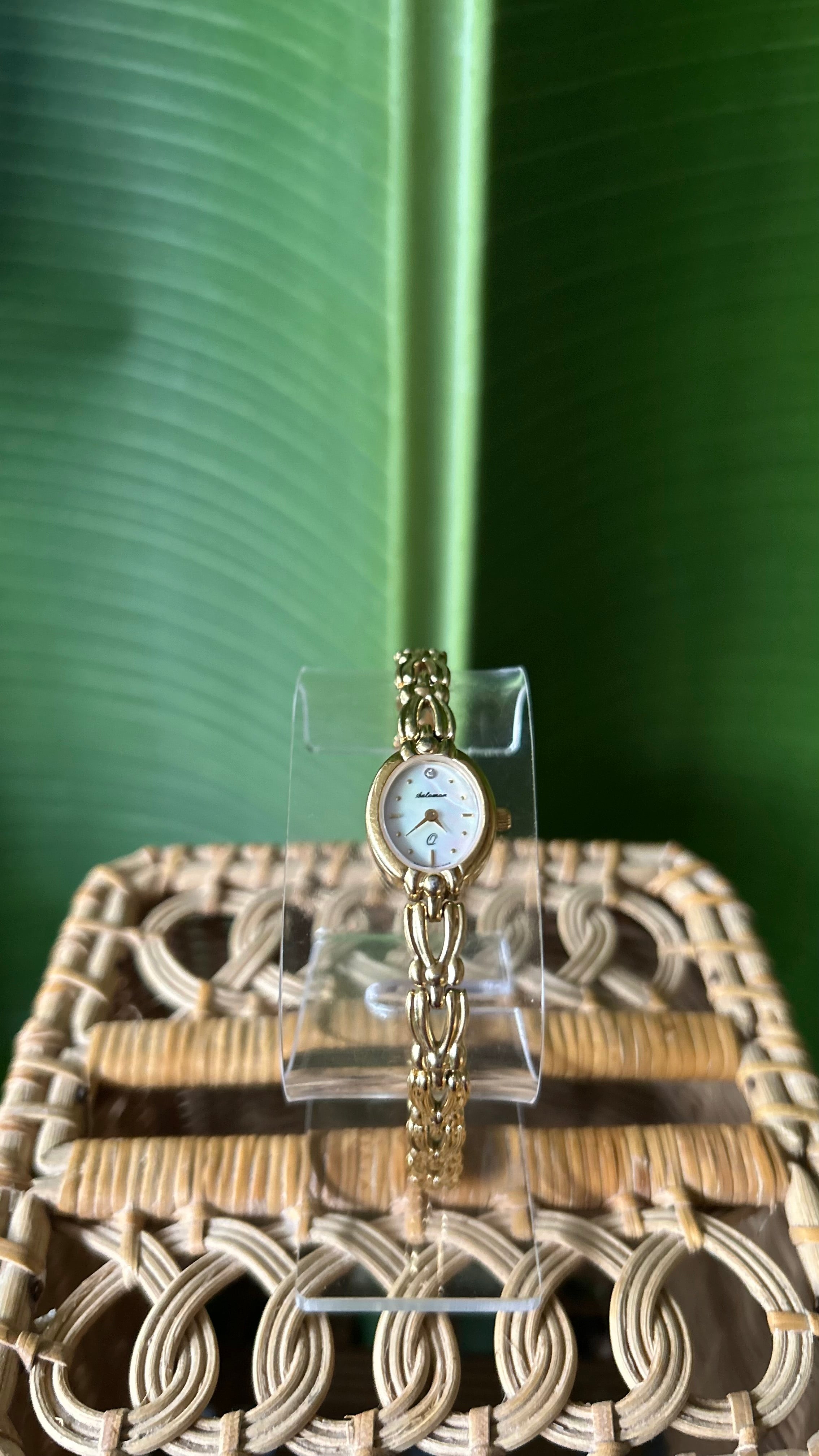 Dainty vintage gold watch