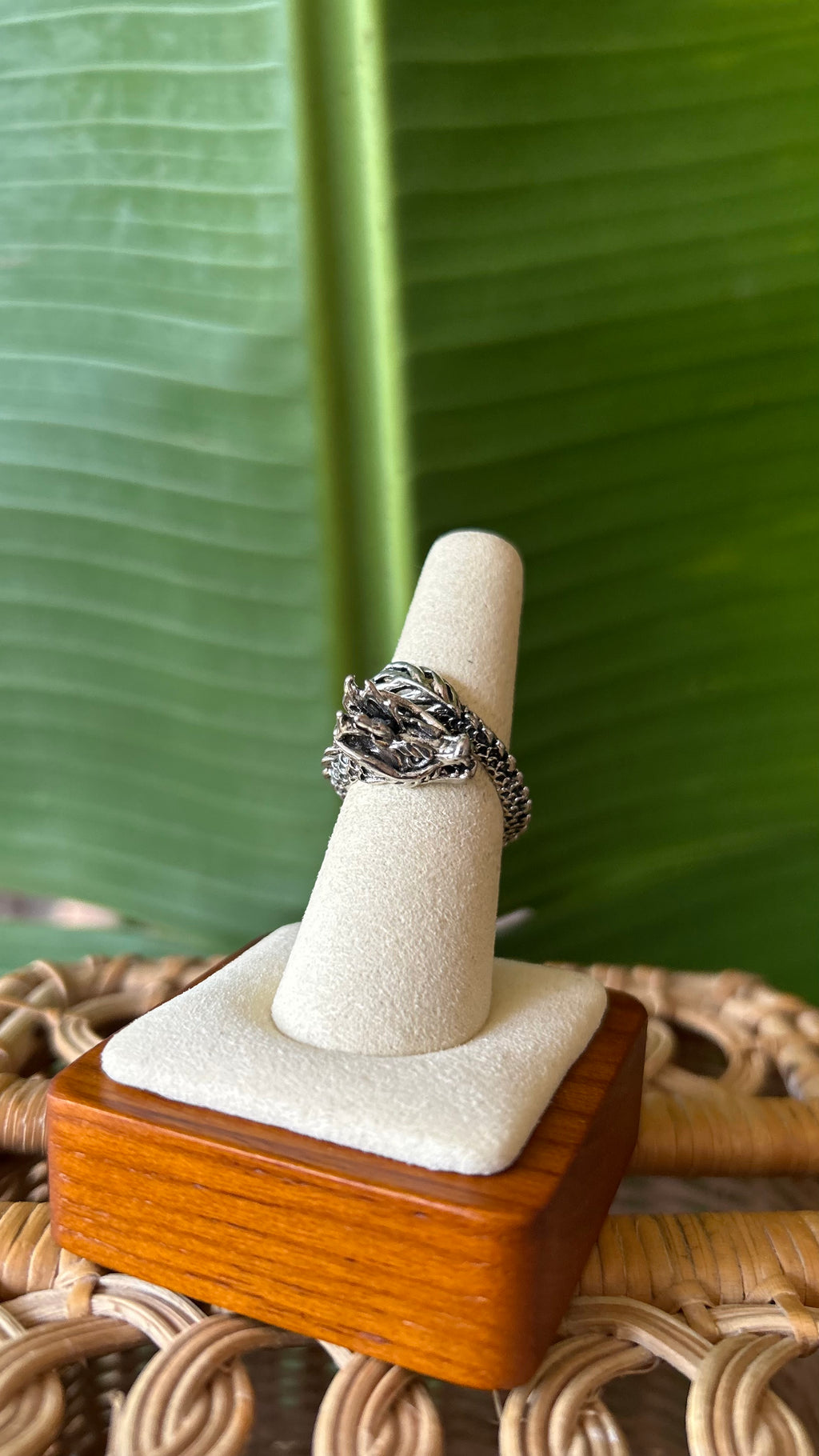 Dragon silver ring