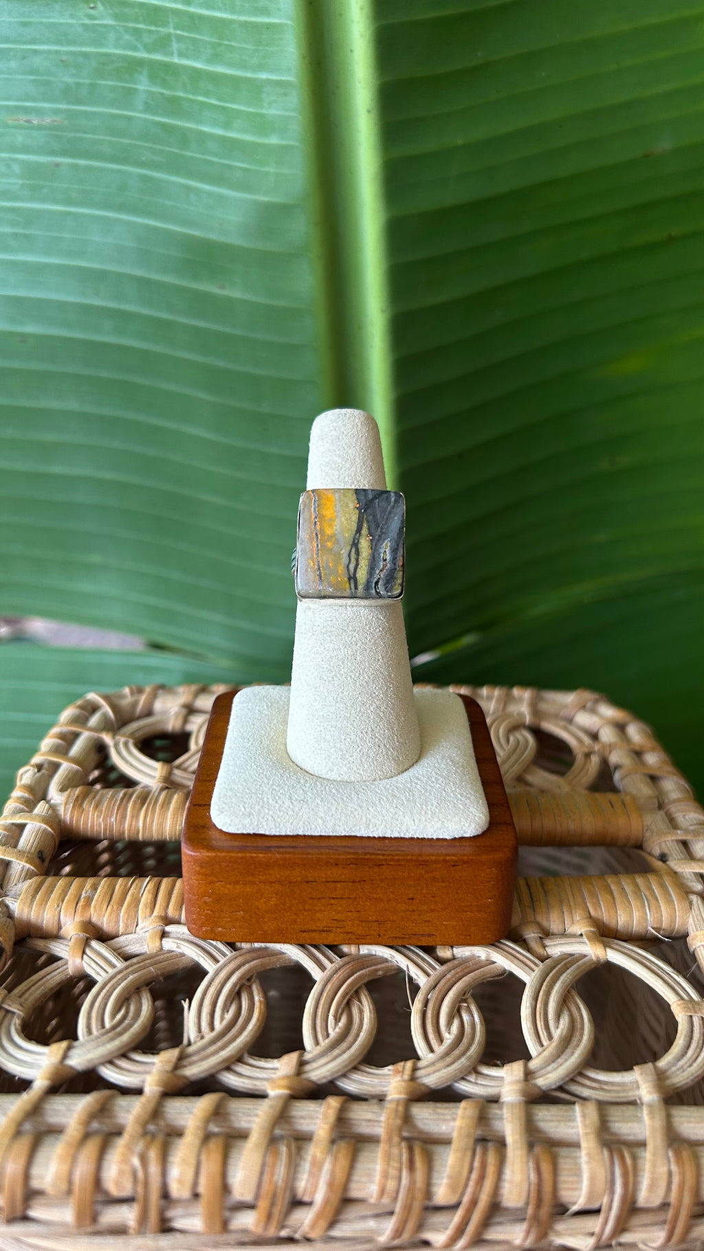 Bumblebee jasper 9.25 ring