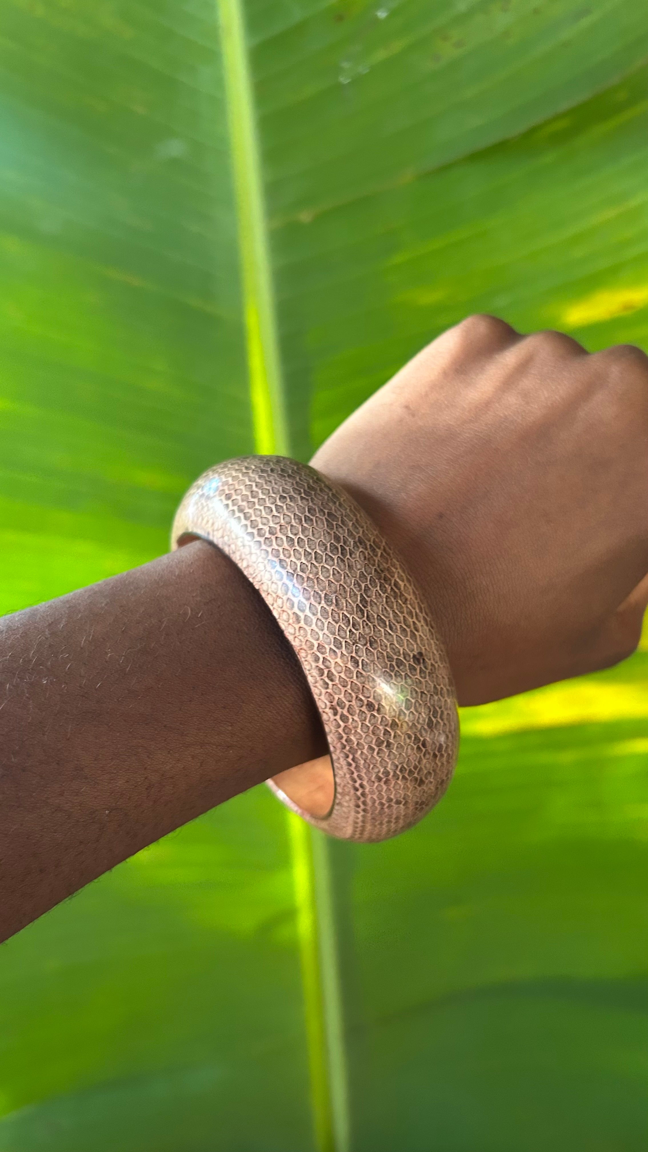 Vintage Snake skin bangle