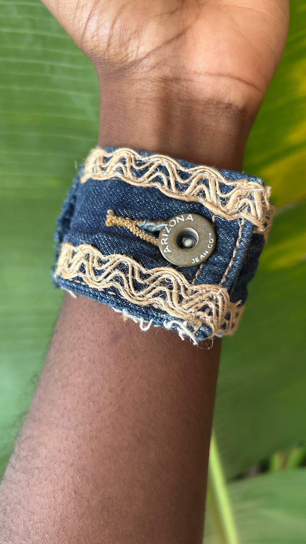 Y2k Denim floral butterfly bracelet