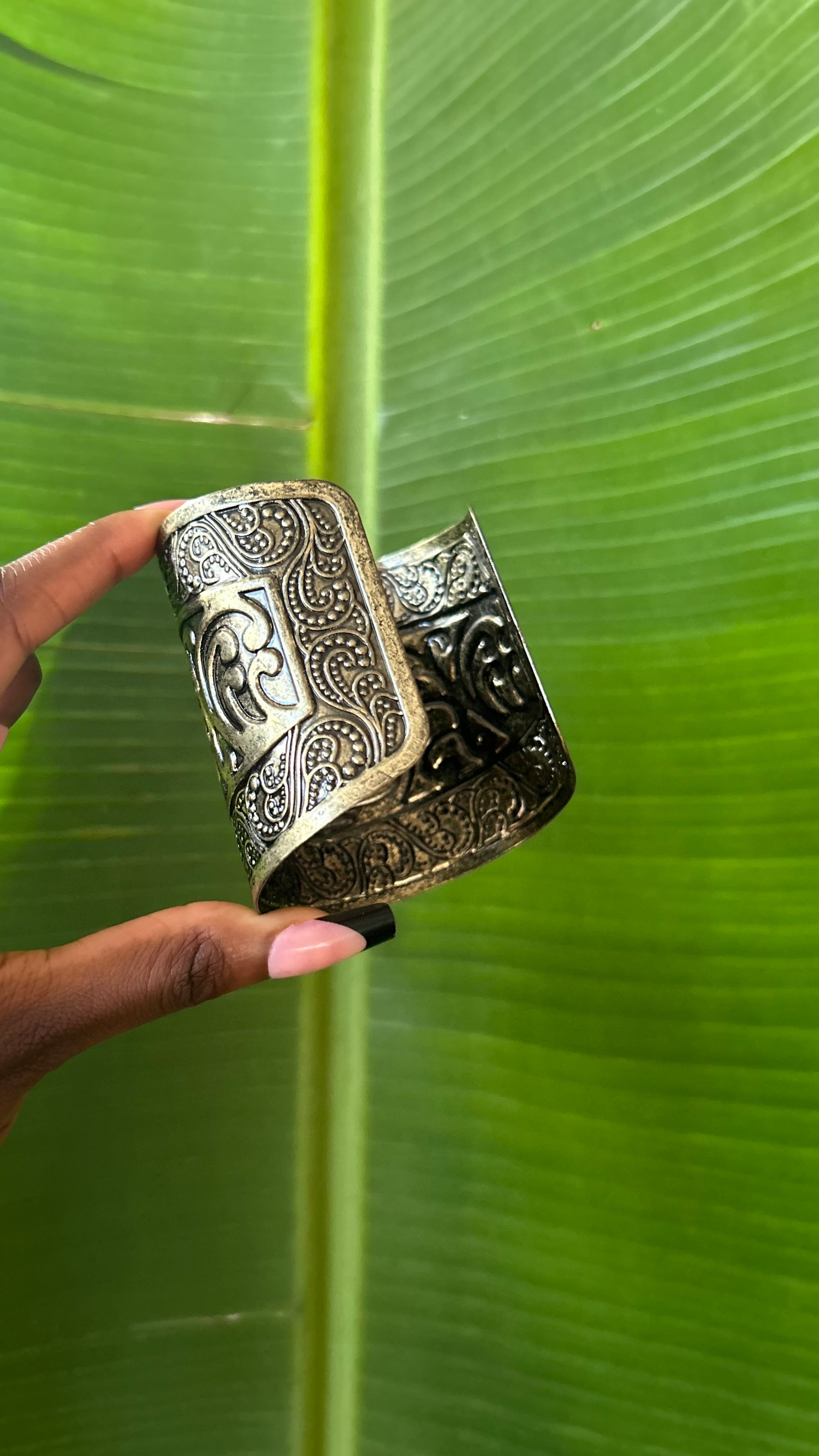 Ancient Goddess Boho Bronze Cuff