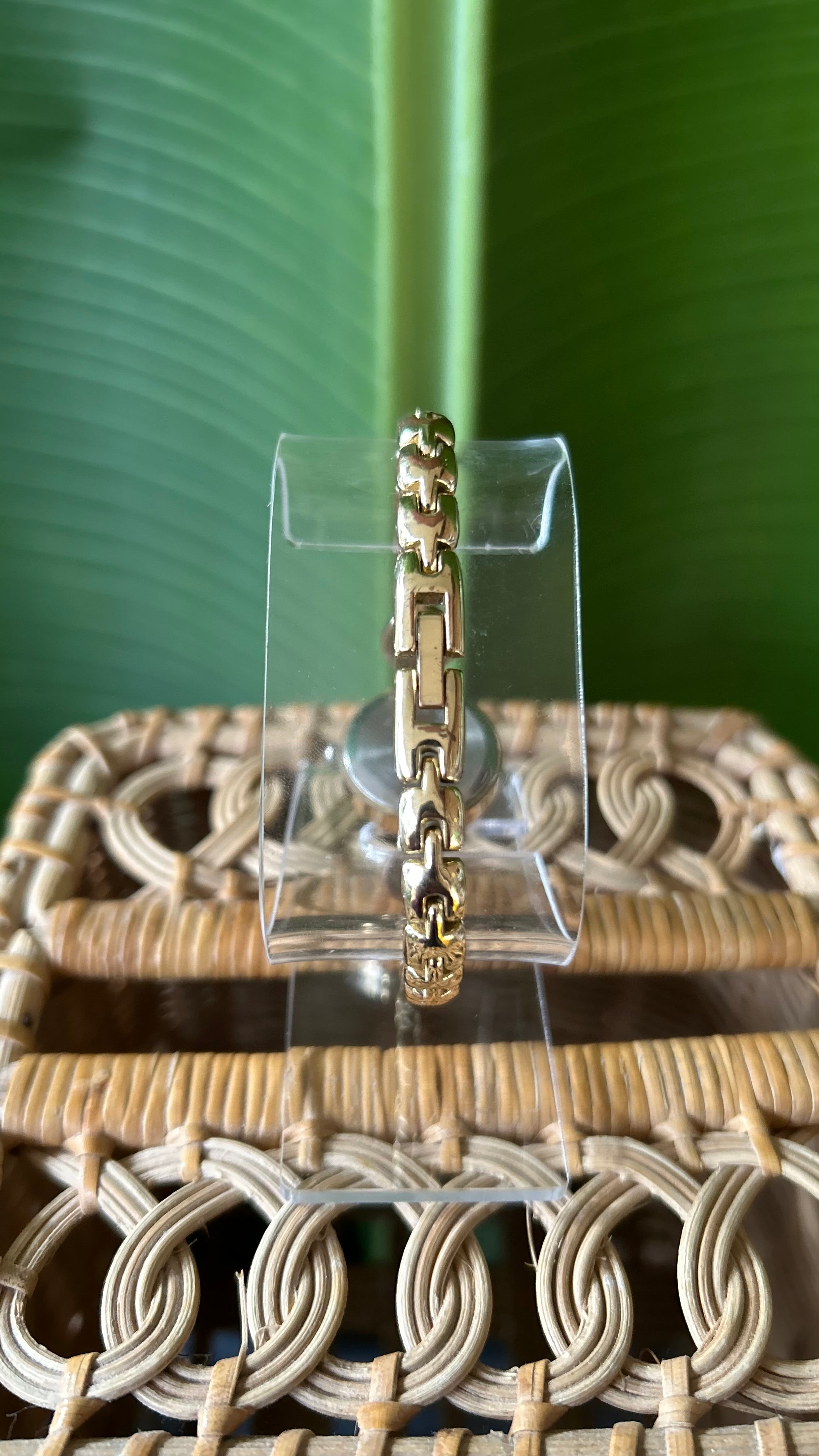 Vintage Gold Watch with Black Onyx stones