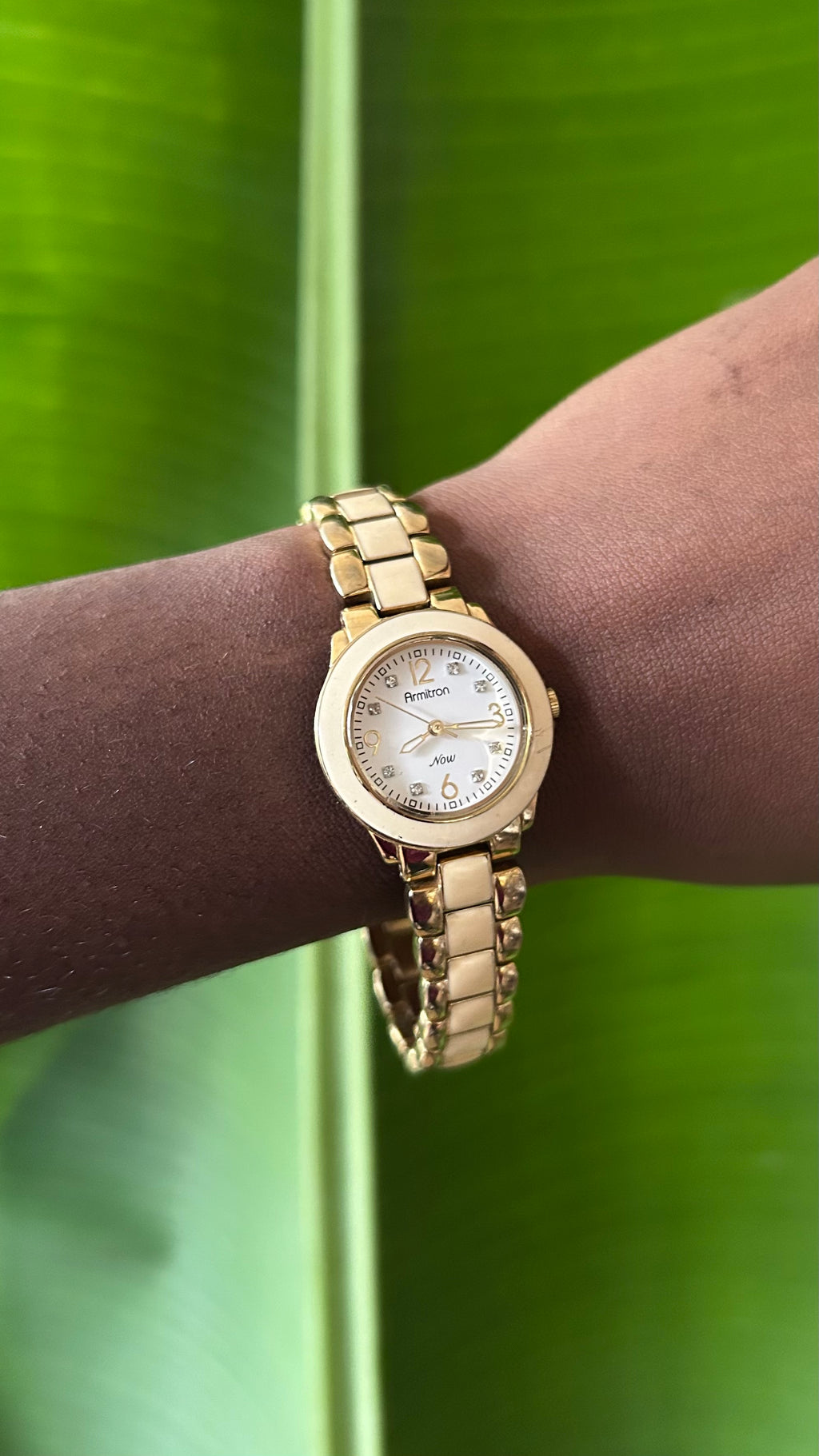 Vintage Armitron Now gold tone Watch