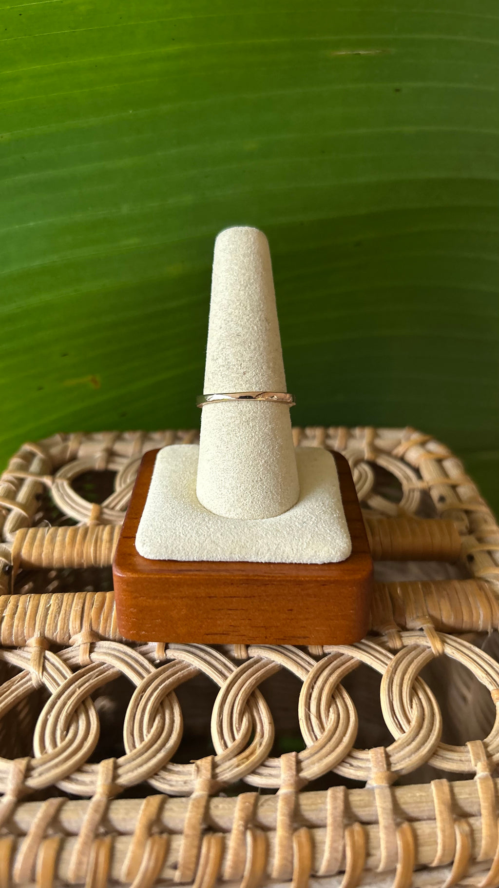 Red crown heart crystal ring