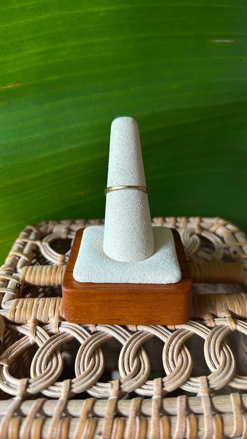 Gold shield boho ring