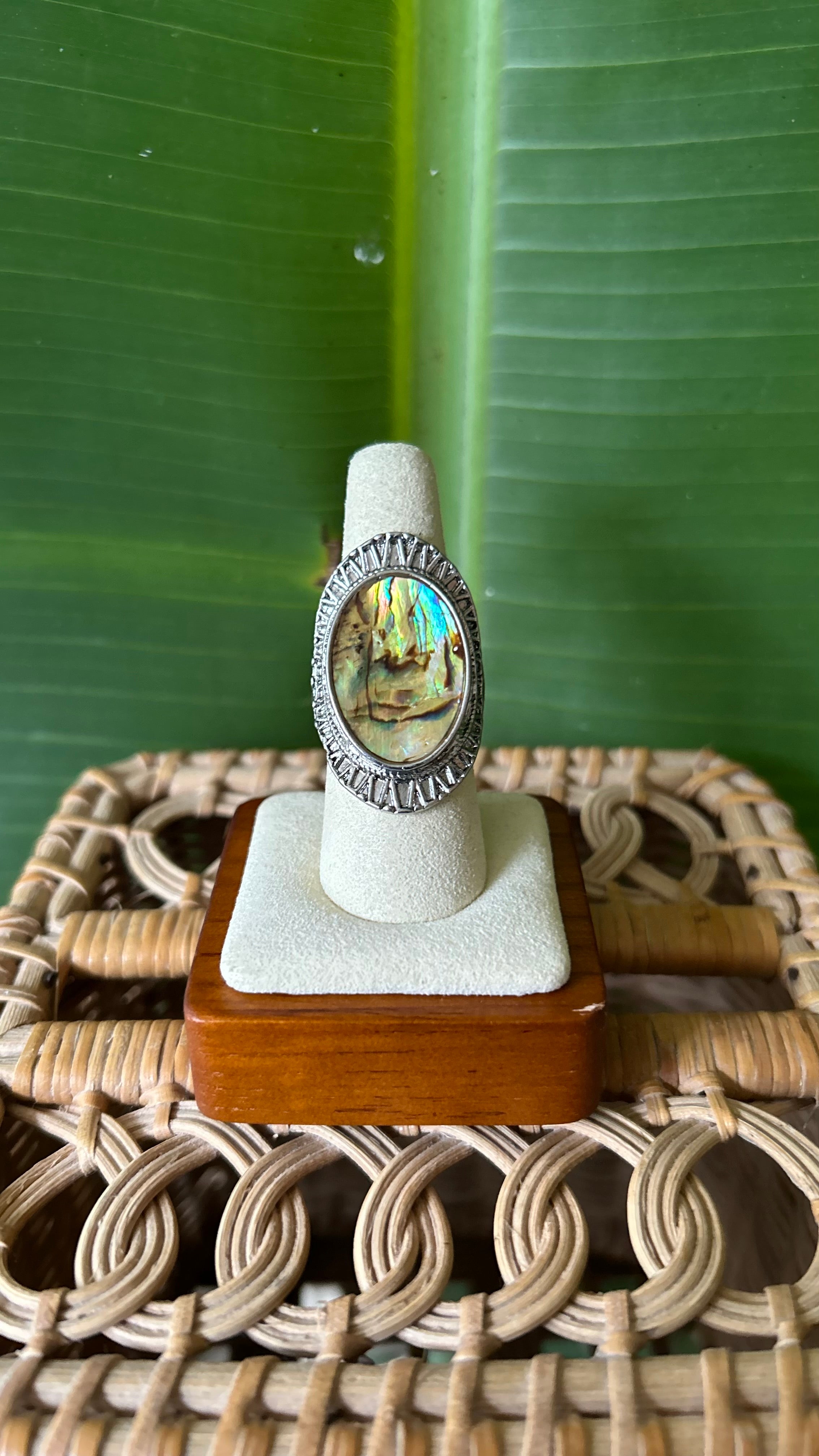 Abalone Shell solve ring