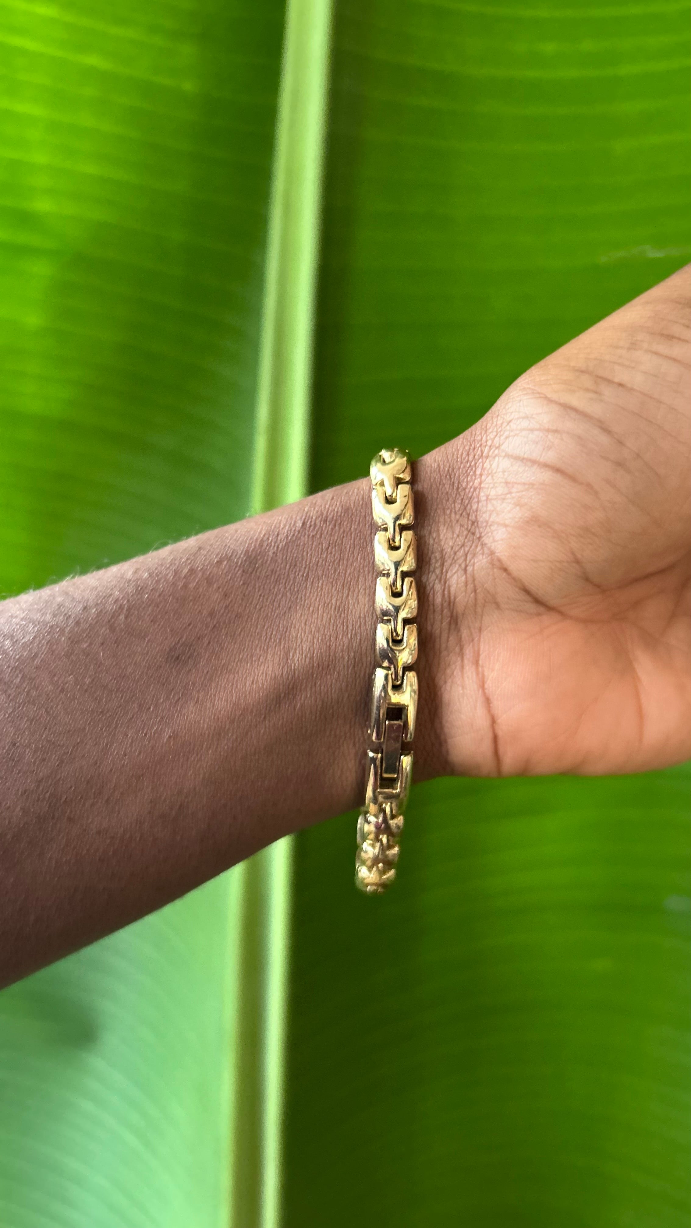 Vintage Gold Watch with Black Onyx stones