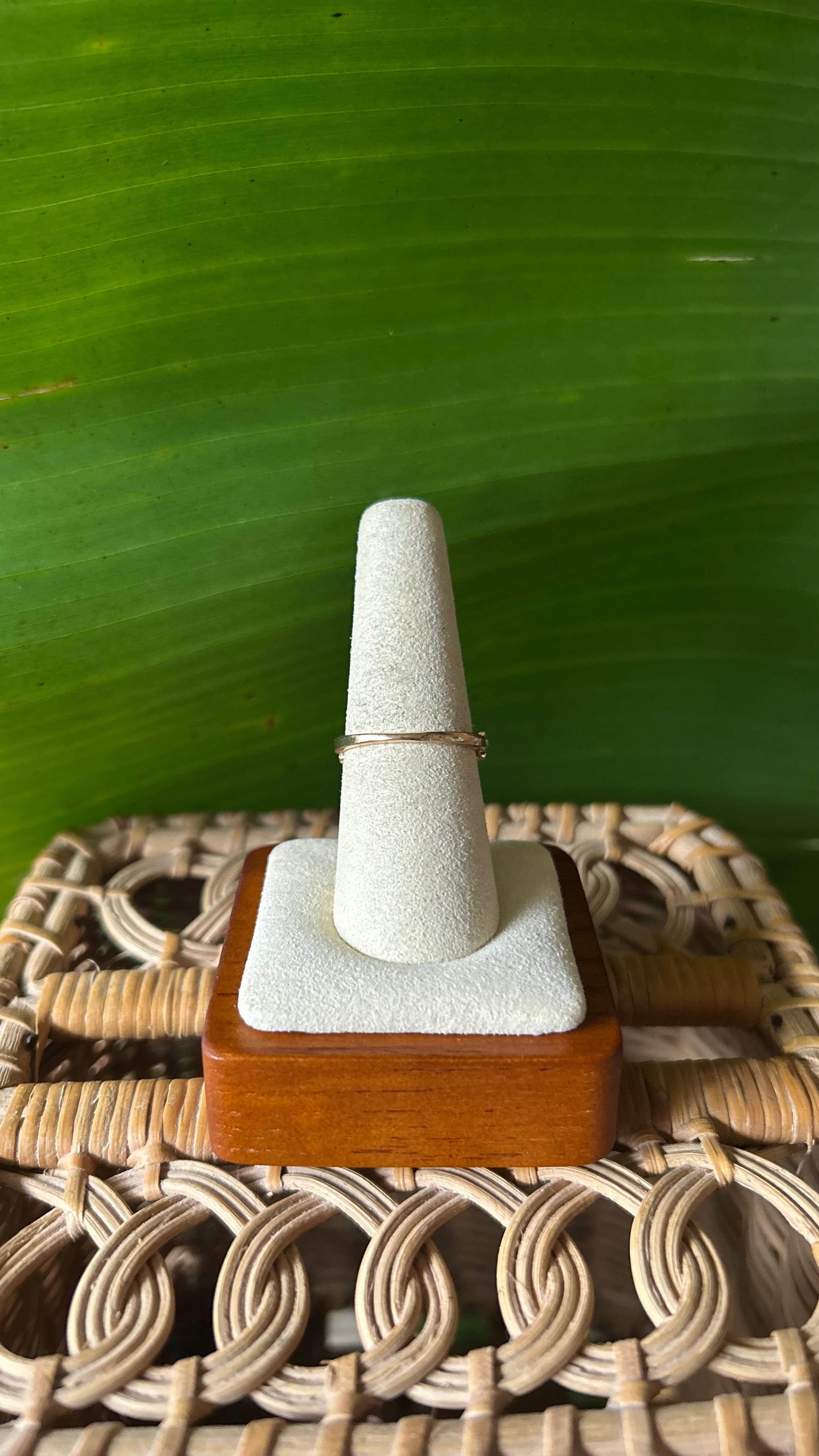 Pink berry crystal ring