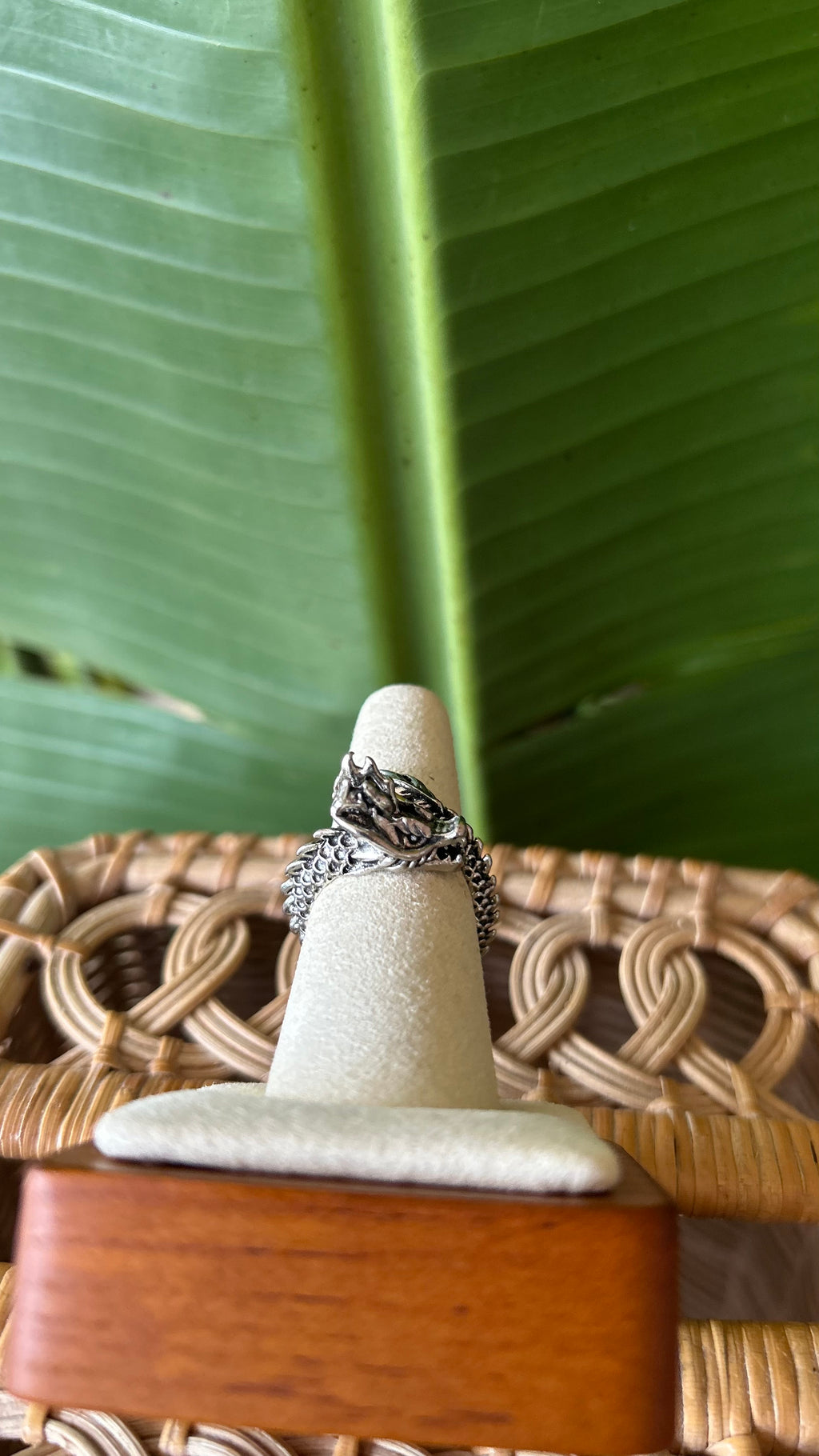 Dragon silver ring