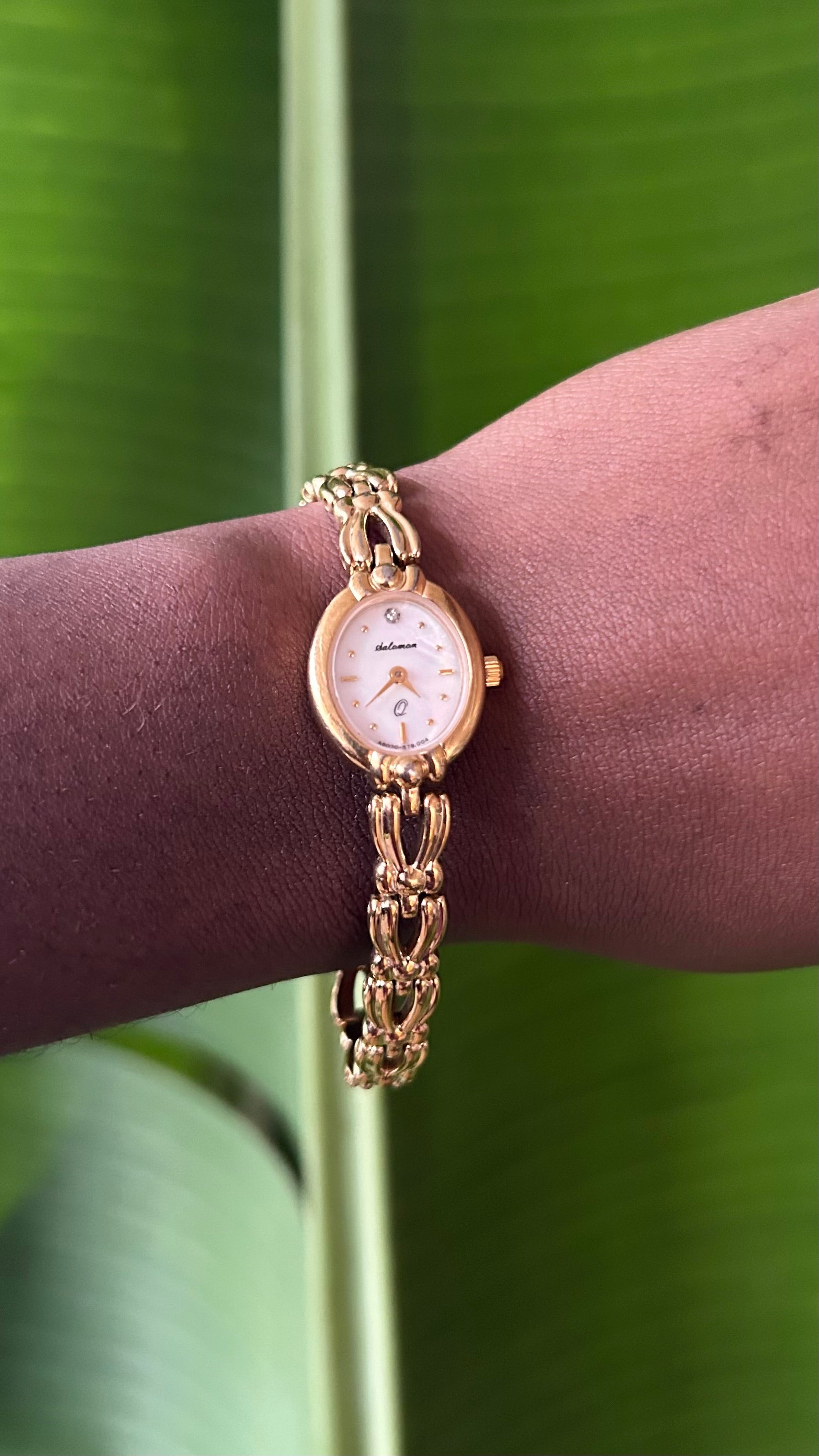 Dainty vintage gold watch
