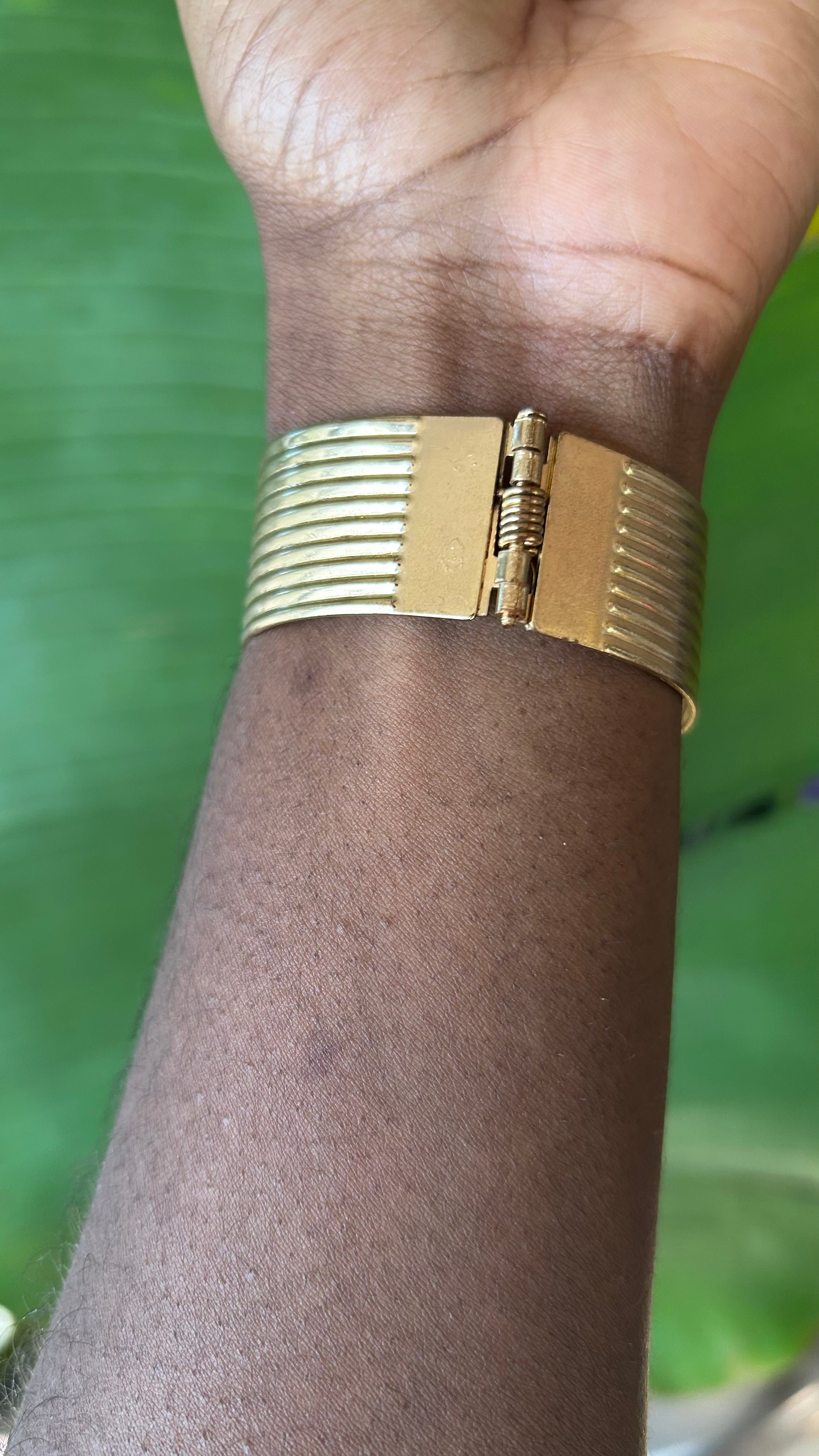 Gold winged Cuff Bracelet