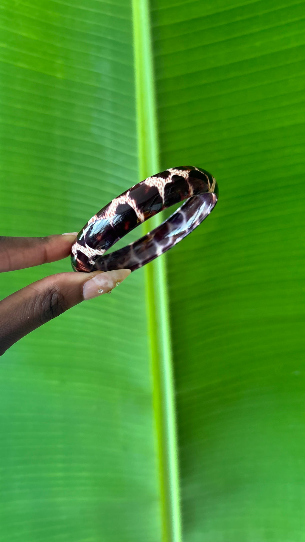 Leopard print bangle