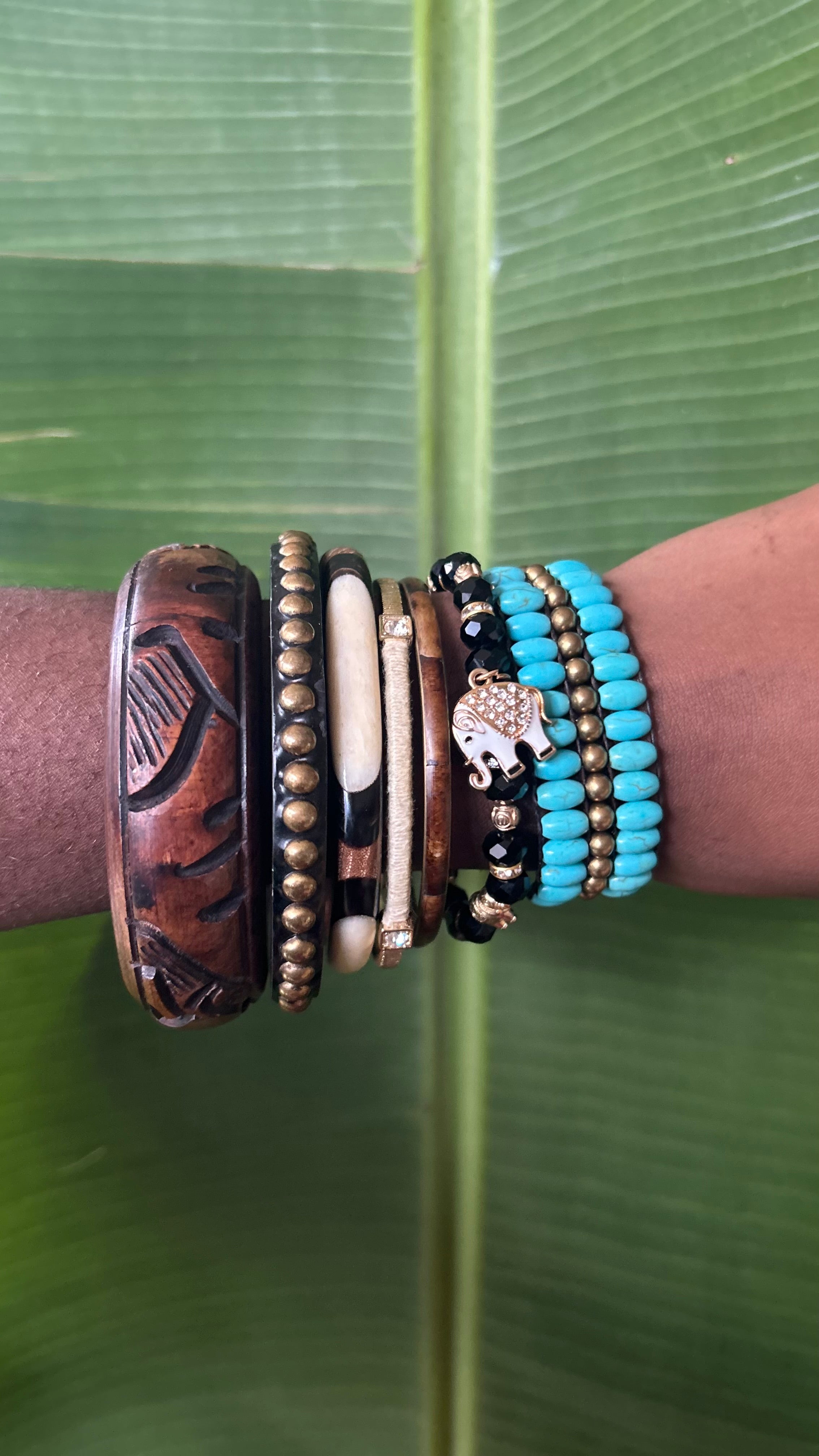 Elephant of the Isles Bangle stack