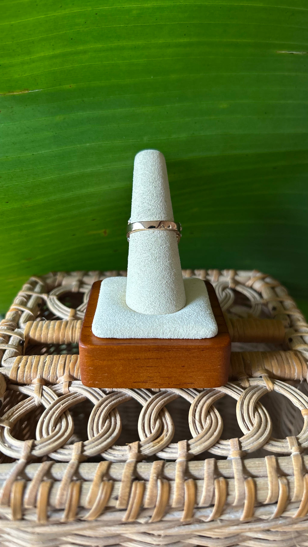 Capri blue crystal ring