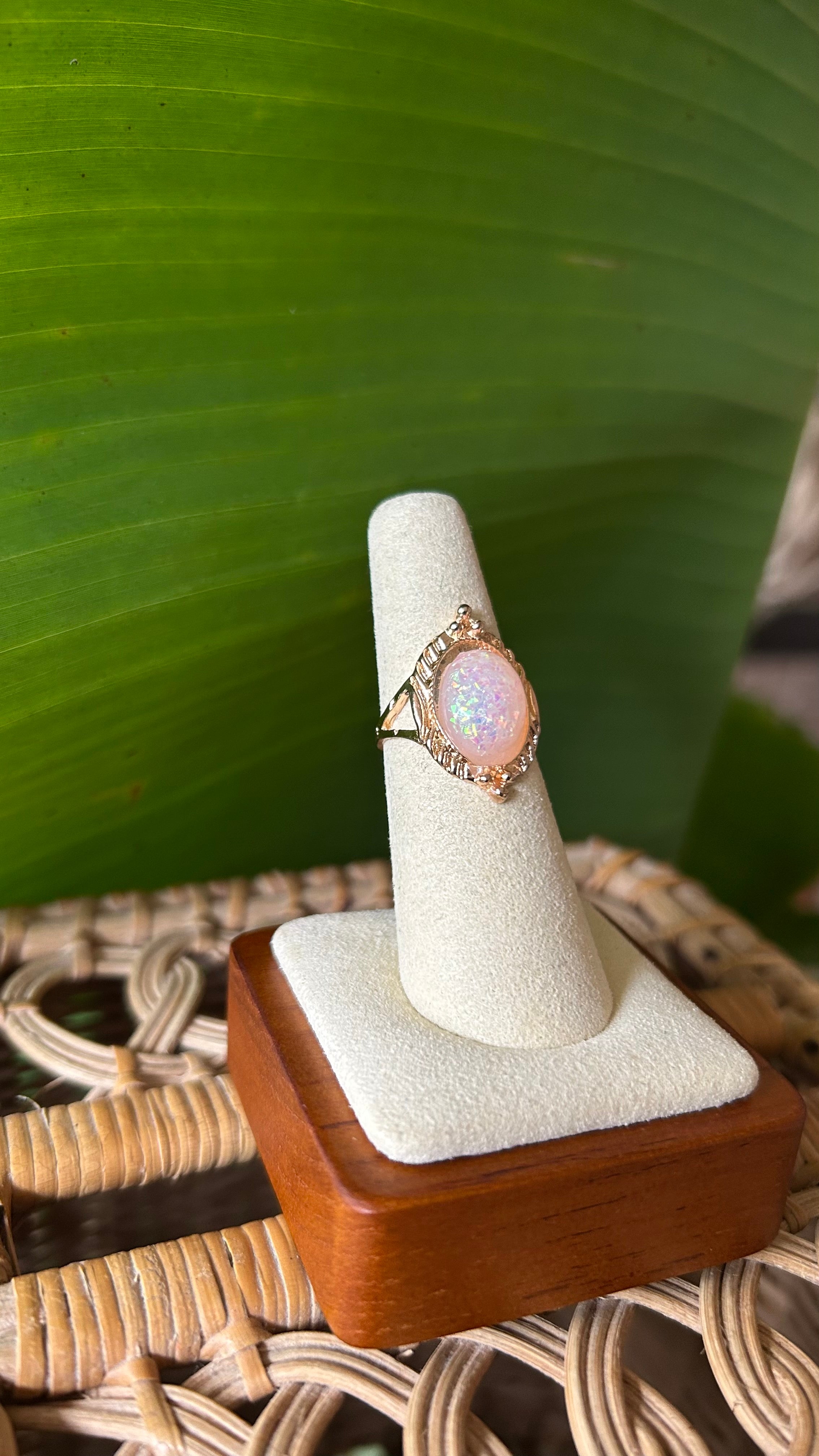 Opal princess ring