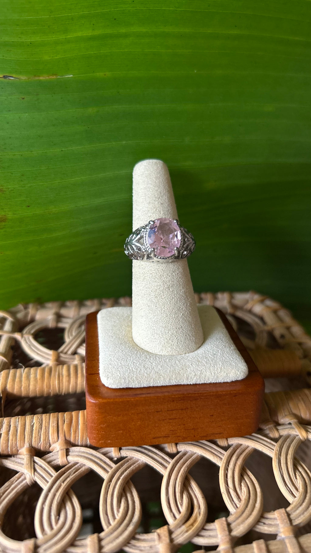 Pale lilac ring