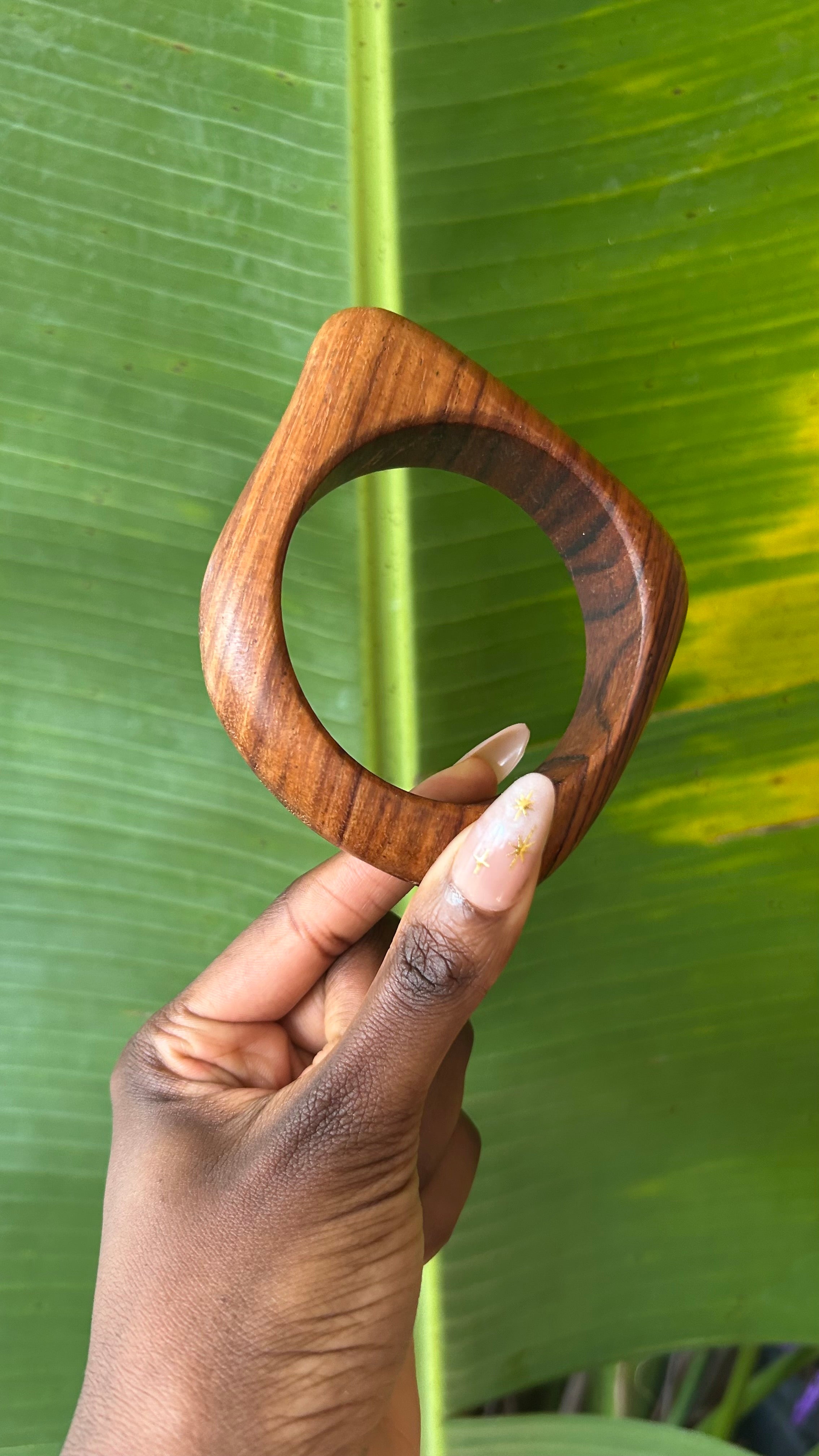 Geo Unique Wooden Bangle