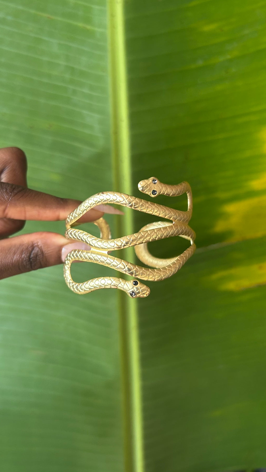 Snack gold adjustable cuff