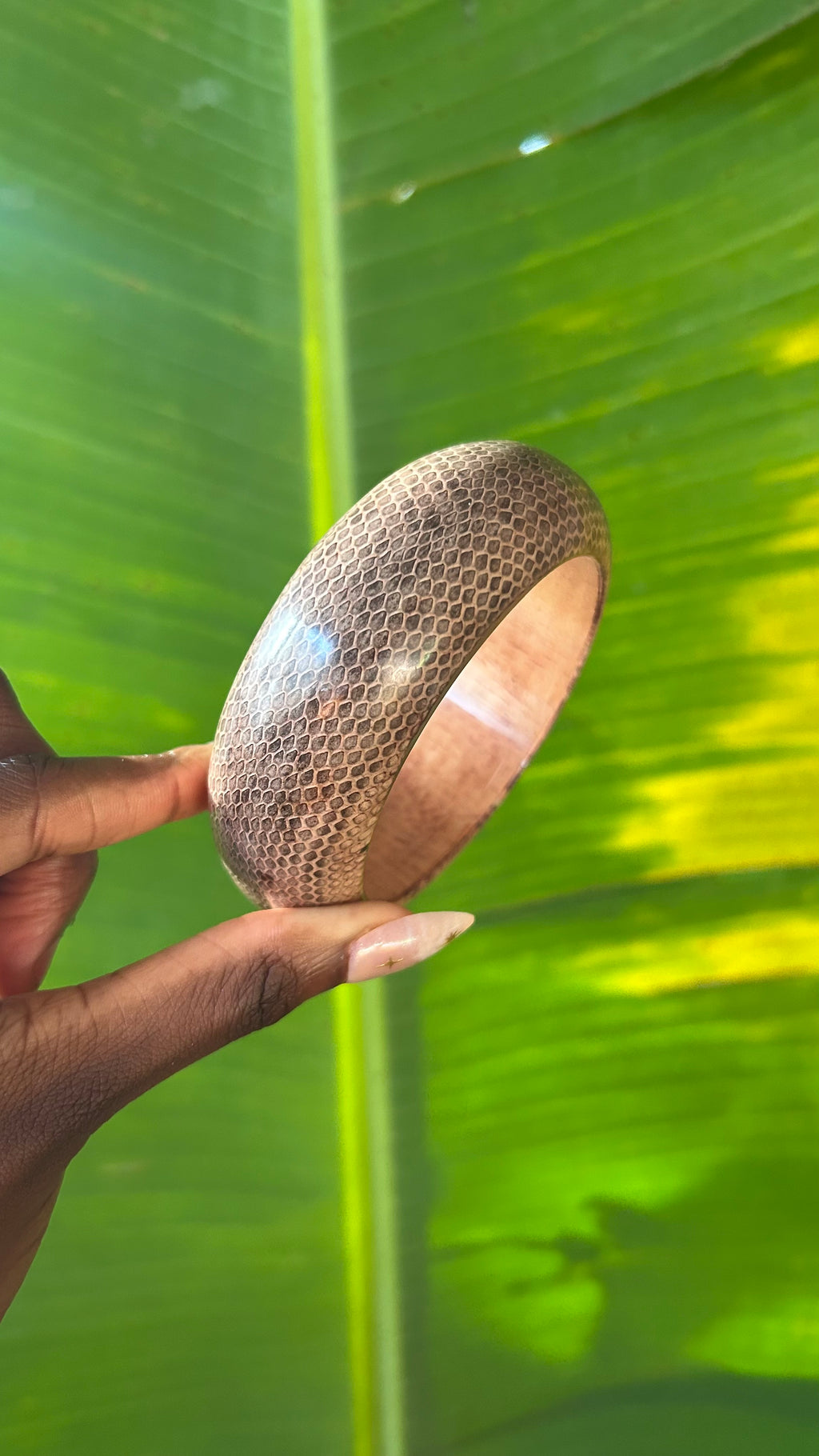 Vintage Snake skin bangle