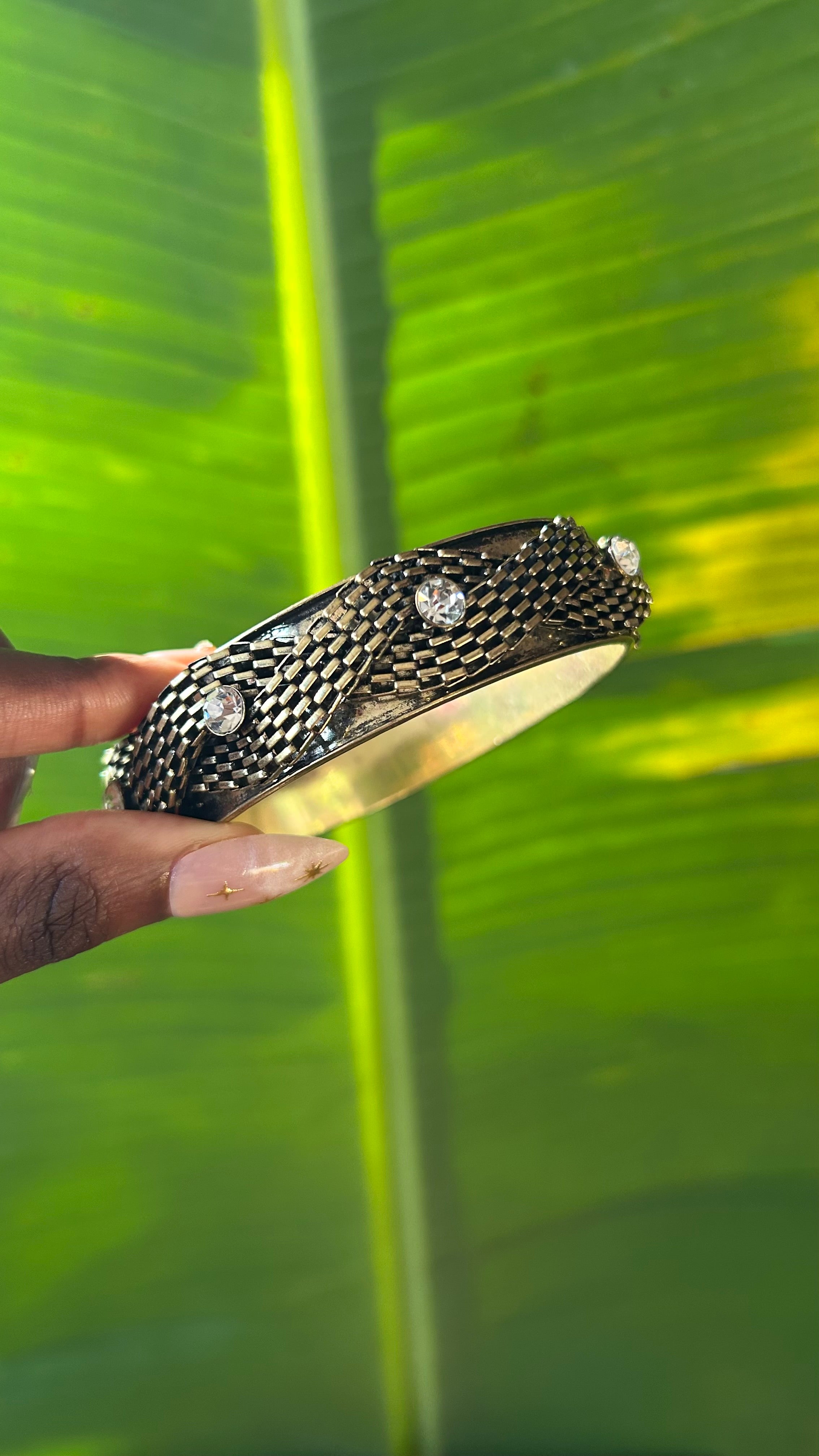 Sunweave crystal bangle