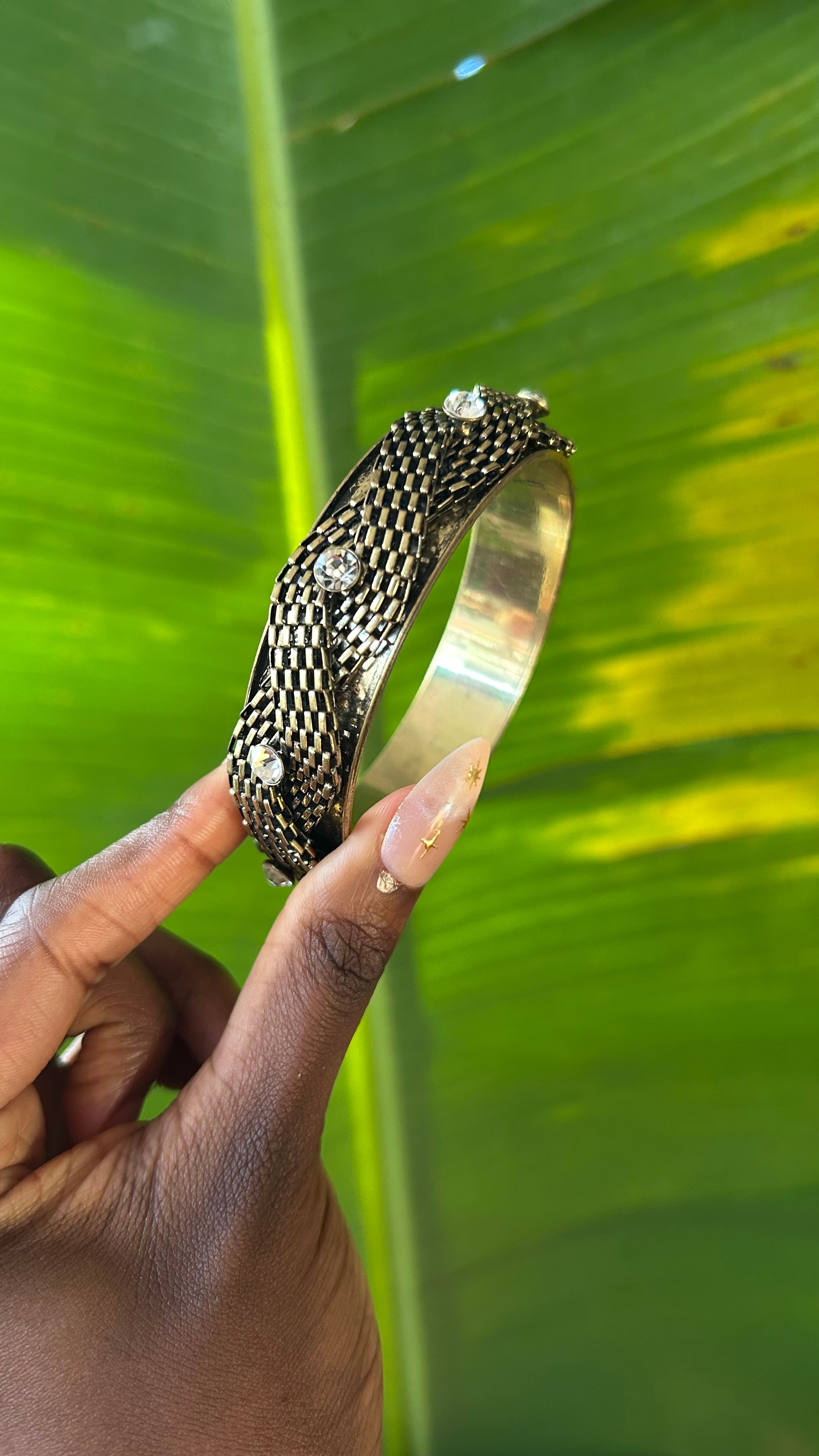Sunweave crystal bangle