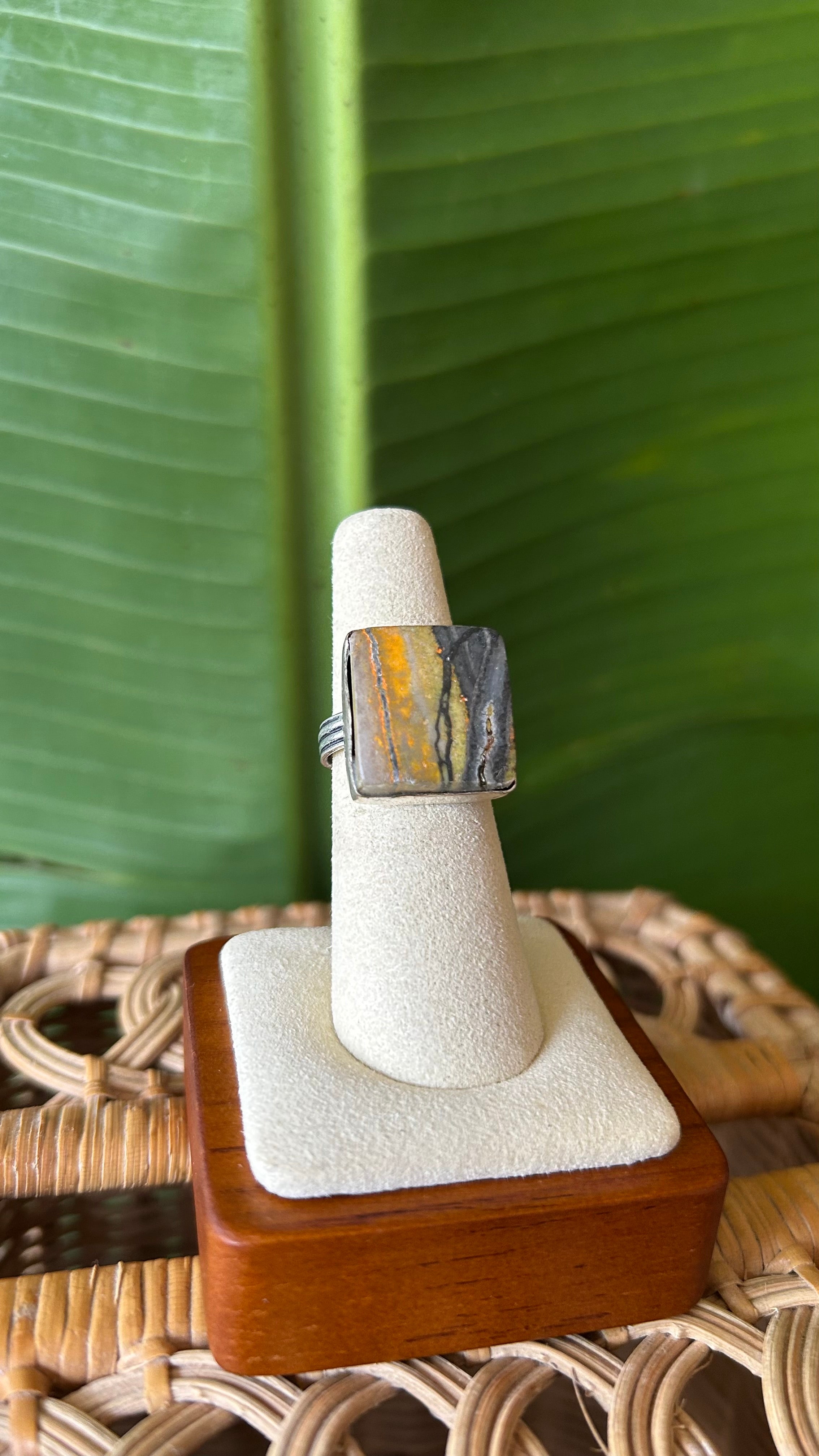 Bumblebee jasper 9.25 ring