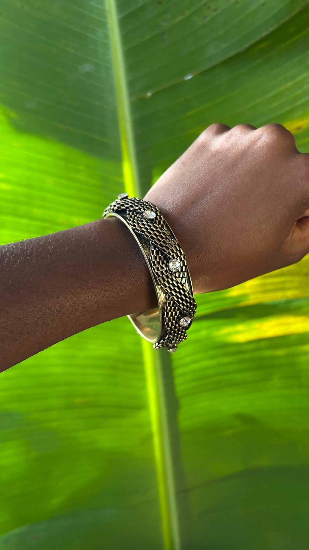 Sunweave crystal bangle