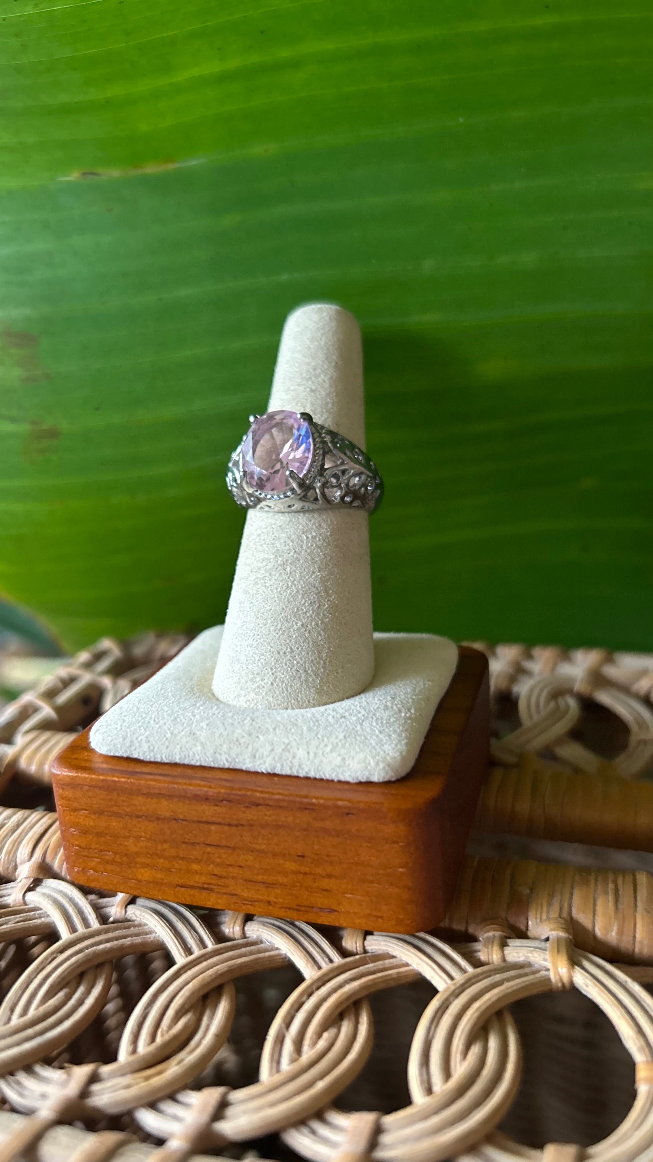 Pale lilac ring