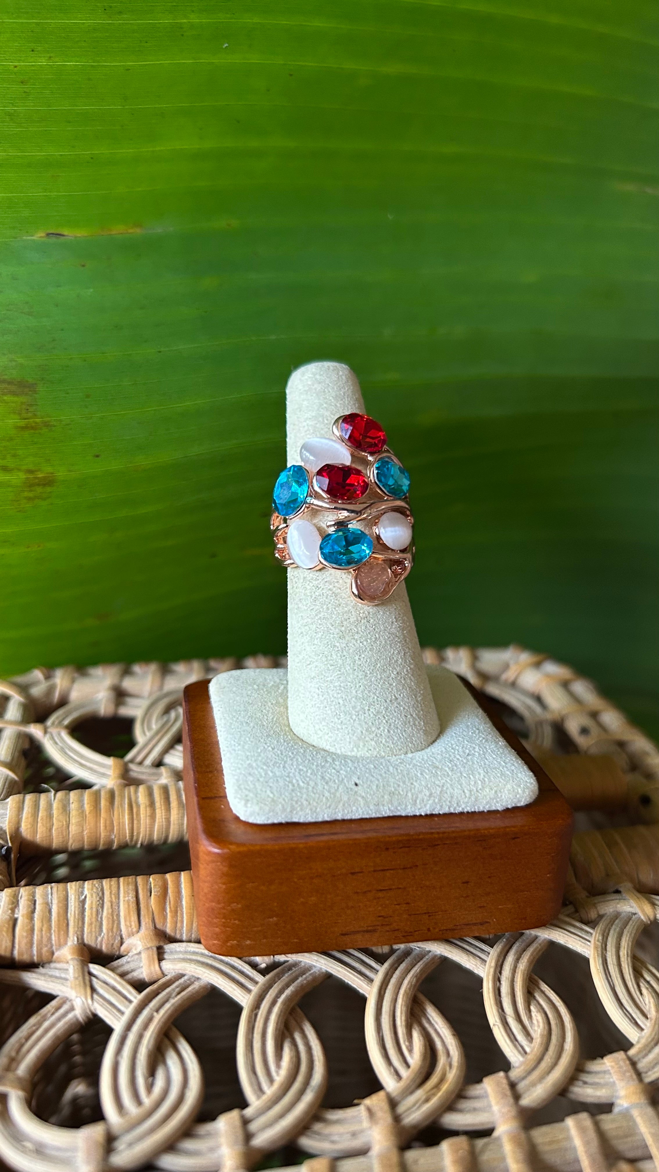 Multigem Embrace Ring