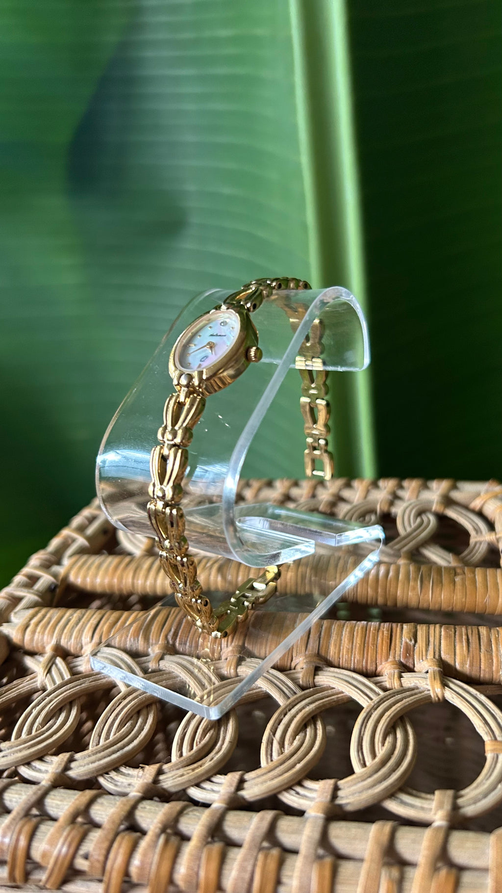 Dainty vintage gold watch